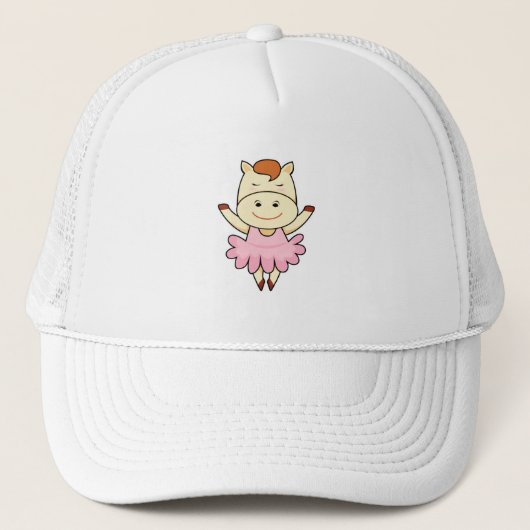 Paarden als Ballerina in Ballet Trucker Pet (Voorkant)