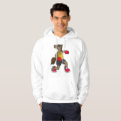 Paarden als Boxer met boxinghandschoenen Hoodie (Voorkant volledig)