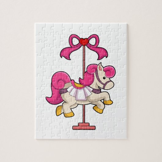 Paarden als Carrousel paard.PNG Legpuzzel (Verticaal)
