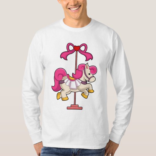 Paarden als Carrousel paard.PNG T-shirt (Voorkant)