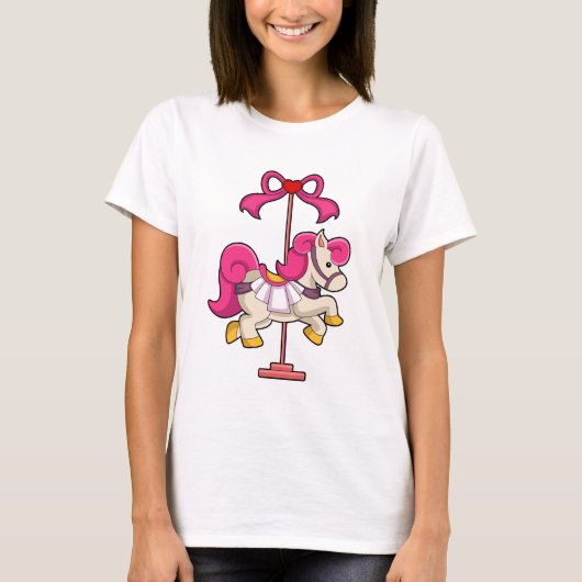 Paarden als Carrousel paard.PNG T-shirt (Voorkant)