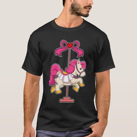 Paarden als Carrousel paard.PNG T-shirt (Voorkant)