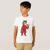 Paarden als Champion met trofee T-shirt (Voorkant volledig)