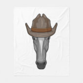 Paarden als cowboy met Pet Fleece Deken (Voorkant)