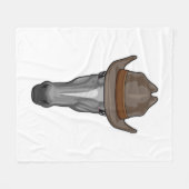 Paarden als cowboy met Pet Fleece Deken (Voorkant (Horizontaal))
