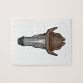 Paarden als cowboy met Pet Legpuzzel (Horizontaal)