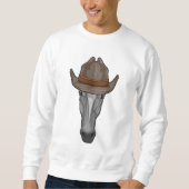 Paarden als cowboy met Pet Trui (Voorkant)