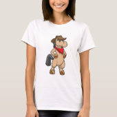 Paarden als Cowboy T-shirt (Voorkant)