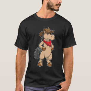 Paarden als Cowboy T-shirt