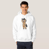 Paarden als hairdresser met comb hoodie (Voorkant volledig)