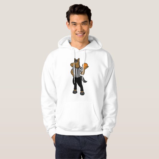 Paarden als referentie met Basketball & Whistle Hoodie (Voorkant volledig)