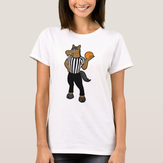 Paarden als referentie met Basketball & Whistle T-shirt (Voorkant)