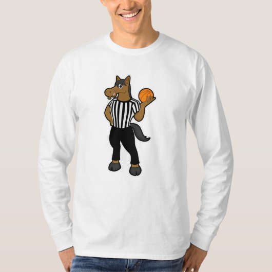 Paarden als referentie met Basketball & Whistle T-shirt (Voorkant)