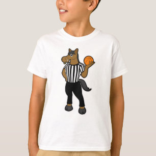 Paarden als referentie met Basketball & Whistle T-shirt