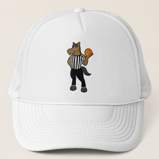 Paarden als referentie met Basketball & Whistle Trucker Pet (Voorkant)
