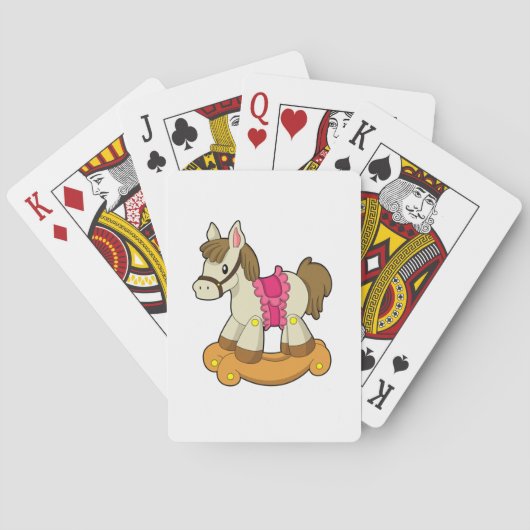 Paarden als Rocking horse.PNG Pokerkaarten (Achterkant)