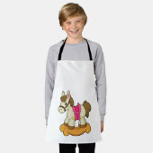 Paarden als Rocking horse.PNG Schort (Gedragen)