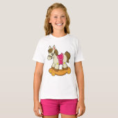 Paarden als Rocking horse.PNG T-shirt (Voorkant volledig)