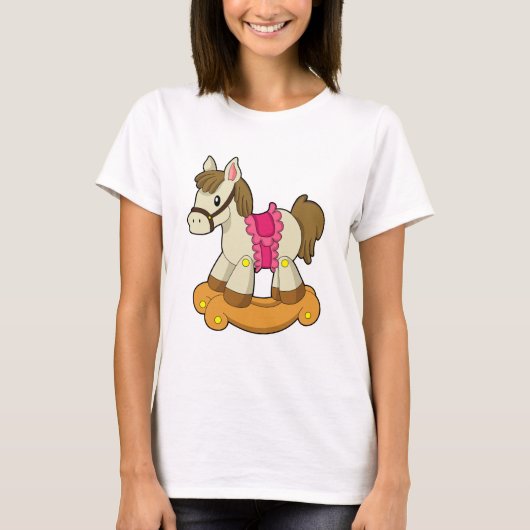 Paarden als Rocking horse.PNG T-shirt (Voorkant)