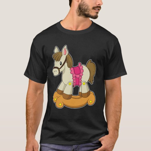 Paarden als Rocking horse.PNG T-shirt (Voorkant)