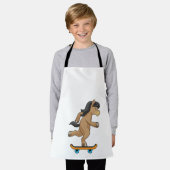 Paarden als Skater met skateboard Schort (Gedragen)