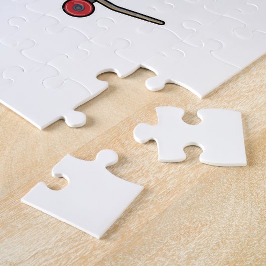 Paarden als Skater op skateboard Legpuzzel (Zijkant)