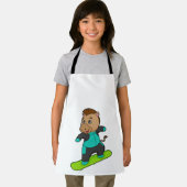 Paarden als Snowboarder met Snowboard Schort (Insitu)