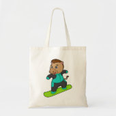 Paarden als Snowboarder met Snowboard Tote Bag (Voorkant)