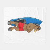 Paarden als Surfer met surfbord Fleece Deken (Voorkant (Horizontaal))