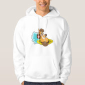 Paarden als Surfer met surfbord Hoodie