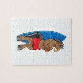 Paarden als Surfer met surfbord Legpuzzel (Horizontaal)