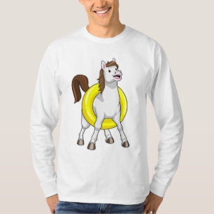 Paarden als zwemmer met Lifebouy T-shirt