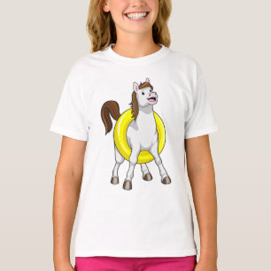 Paarden als zwemmer met Lifebouy T-shirt
