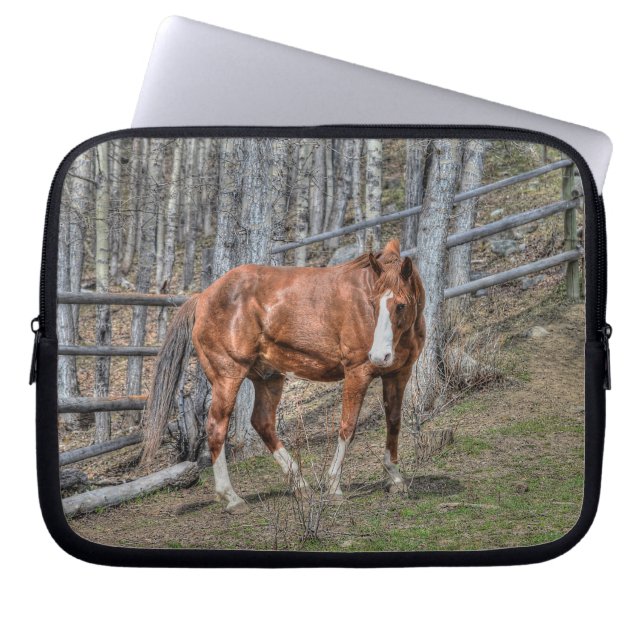 Paarden - Amerikaans Western thema Laptop Sleeve (Voorkant)