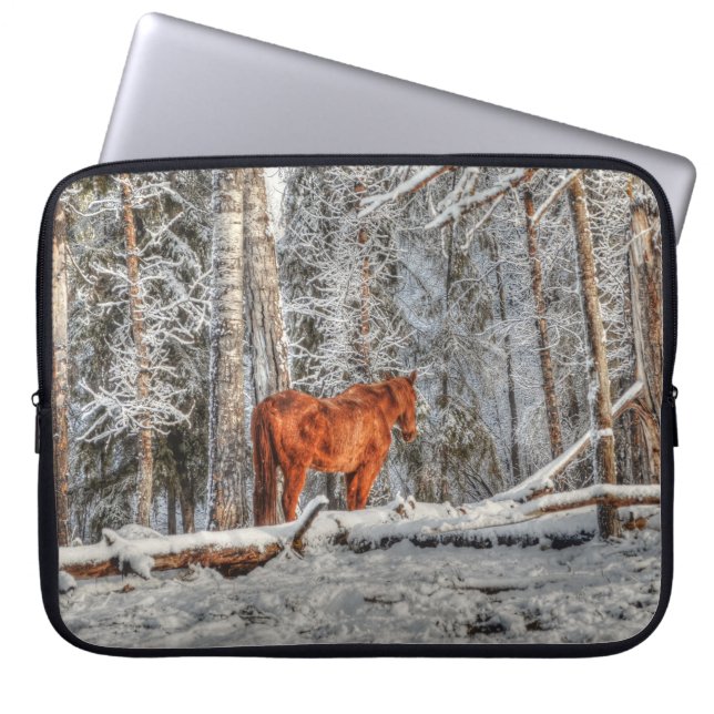 Paarden - Amerikaans Western thema Laptop Sleeve (Voorkant)