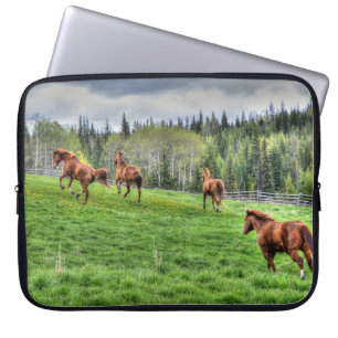 Paarden - Amerikaans Western thema Laptop Sleeve