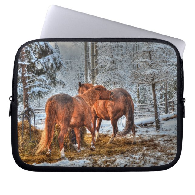 Paarden - Amerikaans Western thema Laptop Sleeve (Voorkant)