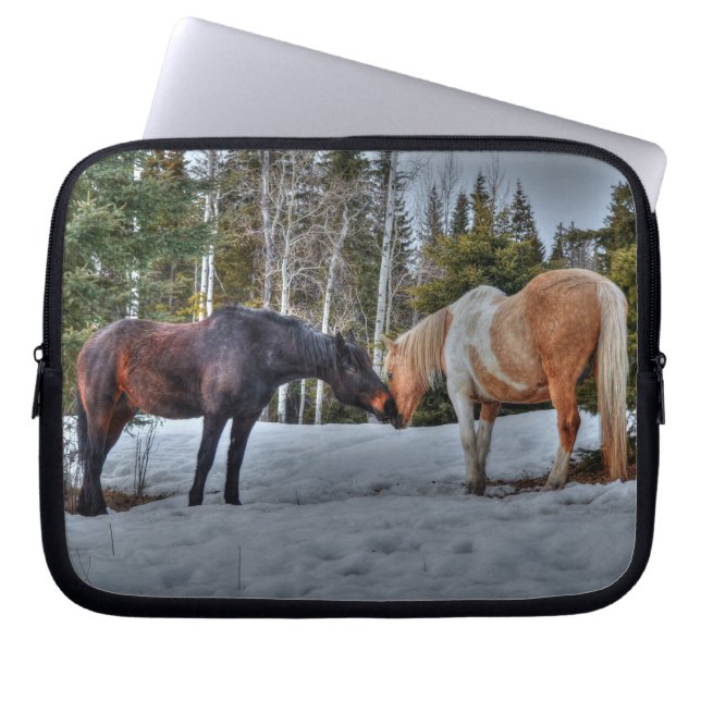 Paarden - Amerikaans Western thema Laptop Sleeve (Voorkant)