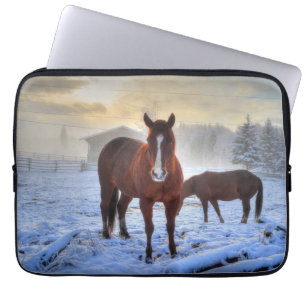 Paarden - Amerikaans Western thema Laptop Sleeve