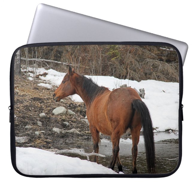 Paarden - Amerikaans Western thema Laptop Sleeve (Voorkant)
