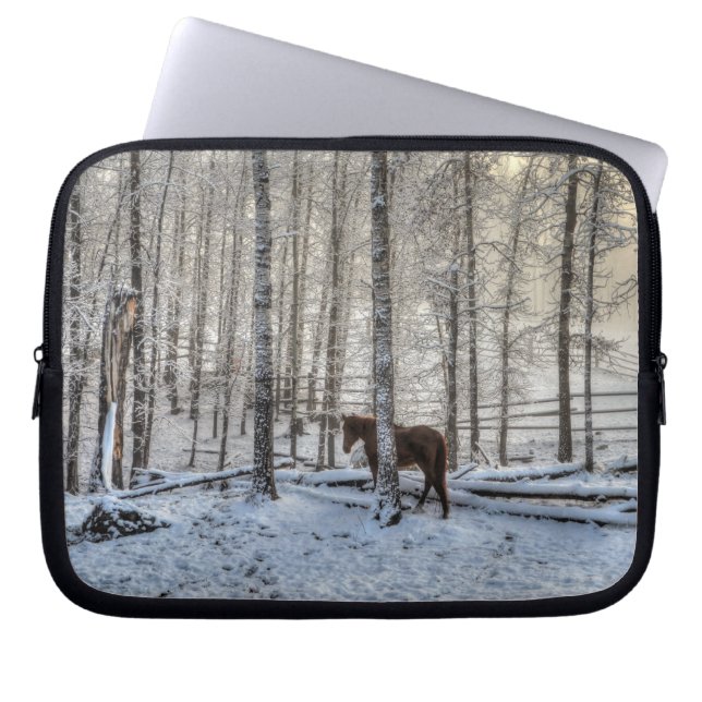 Paarden - Amerikaans Western thema Laptop Sleeve (Voorkant)