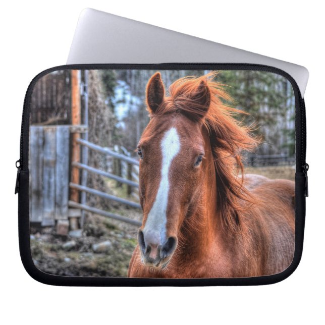 Paarden - Amerikaans Western thema Laptop Sleeve (Voorkant)