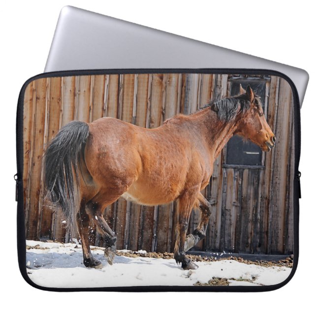 Paarden - Amerikaans Western thema Laptop Sleeve (Voorkant)