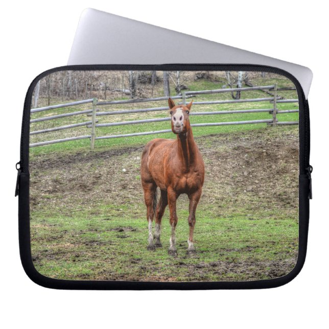 Paarden - Amerikaans Western thema Laptop Sleeve (Voorkant)