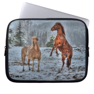Paarden - Amerikaans Western thema Laptop Sleeve