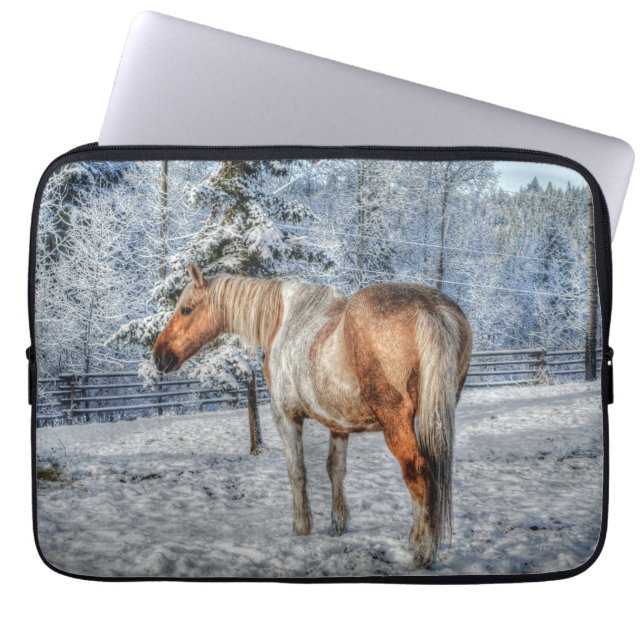 Paarden - Amerikaans Western thema Laptop Sleeve (Voorkant)