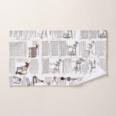 Paarden Antiek Adverteren krantenkunst Bad Handdoek (Handdoek)