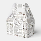 Paarden Antiek Adverteren krantenkunst Bedankdoosjes (Voorkant Zijde)