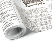 Paarden Antiek Adverteren krantenkunst Cadeaupapier (Rol Hoek)