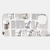 Paarden Antiek Adverteren krantenkunst Case-Mate iPhone Case (Achterkant (horizontaal))